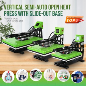 Auto Open High-pressure Heat Press 38×38 Combo Sublimation T-shirt Transfer Printing Machine 16×20