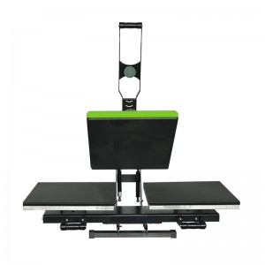 Double Working Tables Slide Auto Open Heat Press Transfer Sticker Paper Printing Machine 40x60cm Manual Heat Press 16×24