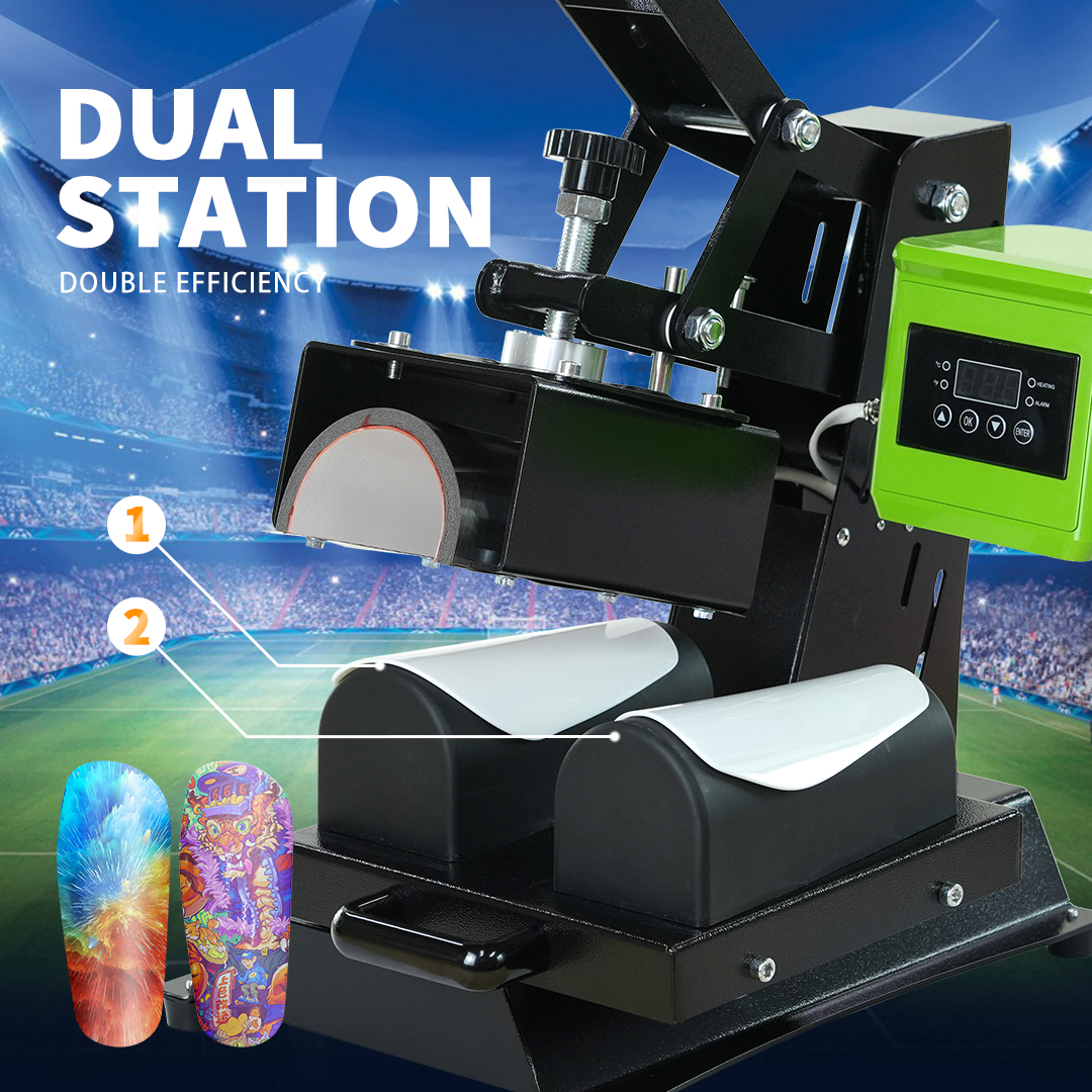 Shin Care Products Custom Protector Soccer Shin Guard Covers Pads Sublimation Shin Guard Heat Press Machine Manual heat press for Shin Guards