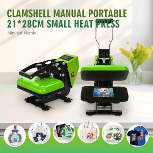 A4 Size Heat Press T-shirt Printing Machine Sublimation Heat Transfer Logo Custom Small Heat Press