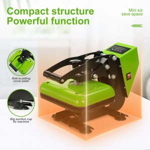 Lowest Price Cheap Small Heat Press Machine 21 x 28cm Label Heat Press A4 size sublimation Printer T-shirt Press