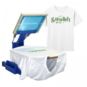 Desktop A3/A4 Screen Printer Silk Screen Printing Machine Suitable for Small Batch Flat Surface Pattern Printing Work