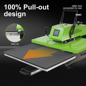 16×24″ 40*60cm Heat Press Machine 360° Rotary Slide-out Tray & Insert T-shirt Design High Pressure Heat Press