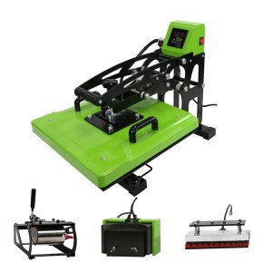 Semi-Auto Open 5in1 Combo Pen Heat Press Heat Transfer Machine