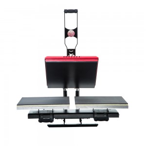 Double Working Station Auto Open T shirt Heat Press Machine