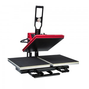 Double Working Station Auto Open T shirt Heat Press Machine