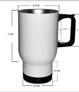 14oz Stainless Steel Sublimation Car Mug Travel Mug