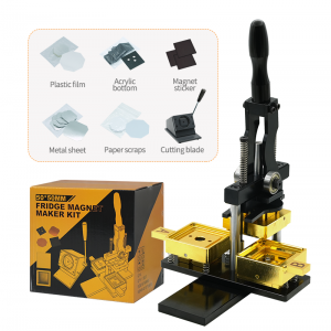 50*50mm Square Fridge Magnets Badge Making Machine Fridge Magnet Photo Maker With Cutter And 100 Magnets