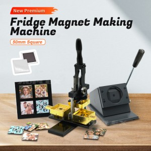 50*50mm Square Fridge Magnets Badge Making Machine Fridge Magnet Photo Maker With Cutter And 100 Magnets
