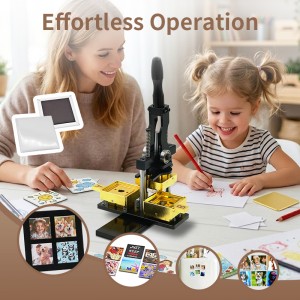50*50mm Square Fridge Magnets Badge Making Machine Fridge Magnet Photo Maker With Cutter And 100 Magnets