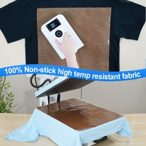 Factory Supply Teflon Paper Cloth Easy Release High Temperature Resist PTFE Heat Press Sheet for Heat Press Machine