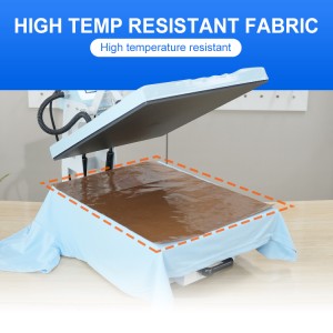 Factory Supply Teflon Paper Cloth Easy Release High Temperature Resist PTFE Heat Press Sheet for Heat Press Machine
