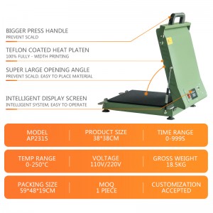 Auplex Cheapest 38x38cm Tshirt Heat Press Machine Wholesale Price Sublimation Printer Machine for T-shirt