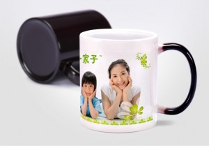 11oz Sublimation Whole Color Changing Glitter Magic Mug