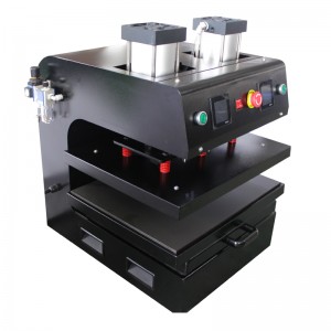 Large Size Pneumatic Auto Dual Heated Rosin Heat Press Machine with Slide-out Bottom FZLC B5-2