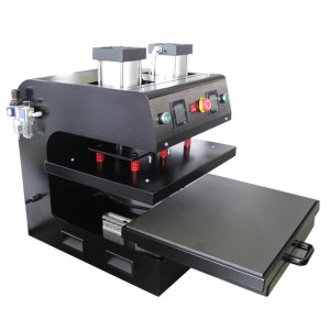 Large Size Pneumatic Auto Dual Heated Rosin Heat Press Machine with Slide-out Bottom FZLC B5-2